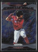 2025 Panini Prizm Franklin Arias Fireworks Boston Red Sox #18
