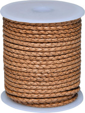 Round Braided Genuine Leather String Bolo Cord, Rope for Jewelry Making, Necklac