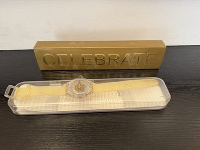 NEW Swatch Watch CELEBRATE SUOZ161C Special 30th Anniversary Edition 2013 New