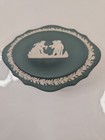 Vintage Wedgwood Forest Green Oval Dresser/Trinket Box — photo 5