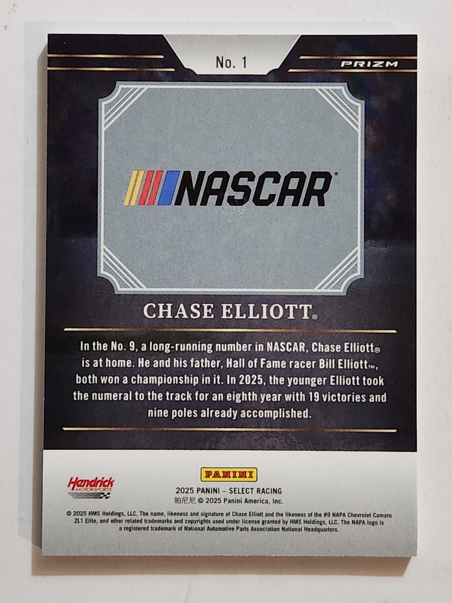 2025 Panini Select NASCAR Racing Artistic Selections #1 Chase