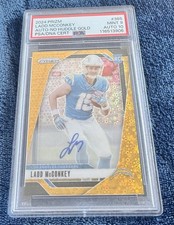 2024 Prizm Ladd McConkey - RC - No Huddle Gold Auto /10