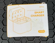 8 PCS 1.5V 3400mWh Rechargeable AA Lithium-ion Batteries + Type C Charging Dock