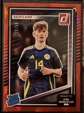 2026 Donruss Road To The World Cup James Wilson Rates Rookie /50 - Red Cubic