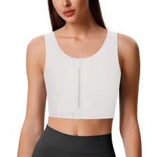 Trans Binders for Large Breast Summer Swim Chest Binder Tank Top W, XL White