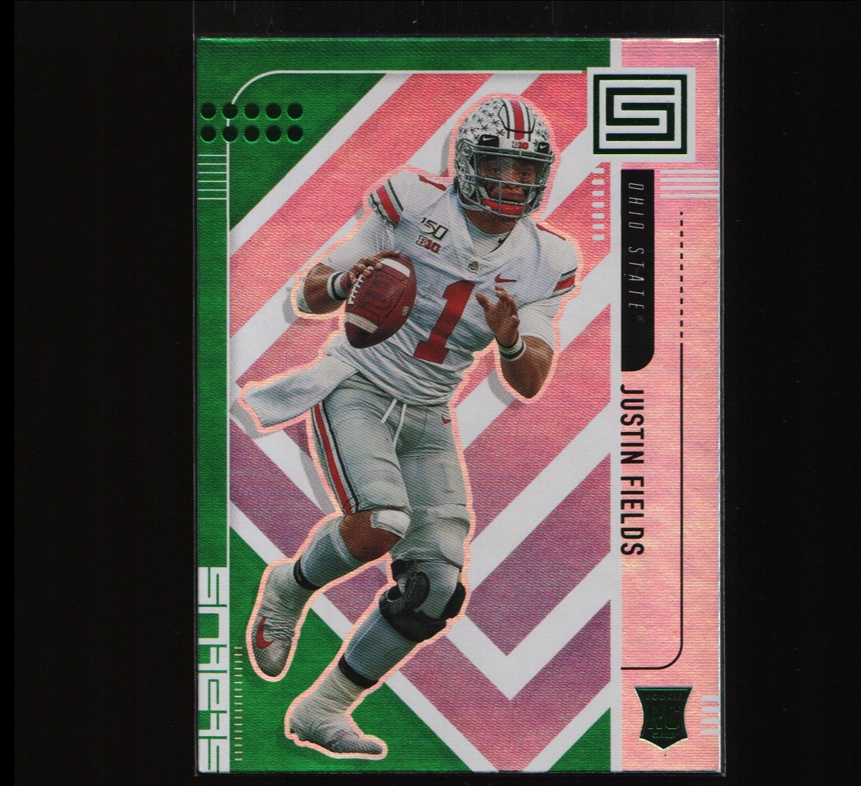 2021 Panini Chronicles Draft Picks - Status Justin Fields #159 Green (RC)