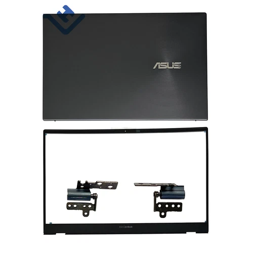New LCD Back Cover Front Bezel Hinges For Asus Zenbook 14 Q408UG UX425U UX425E