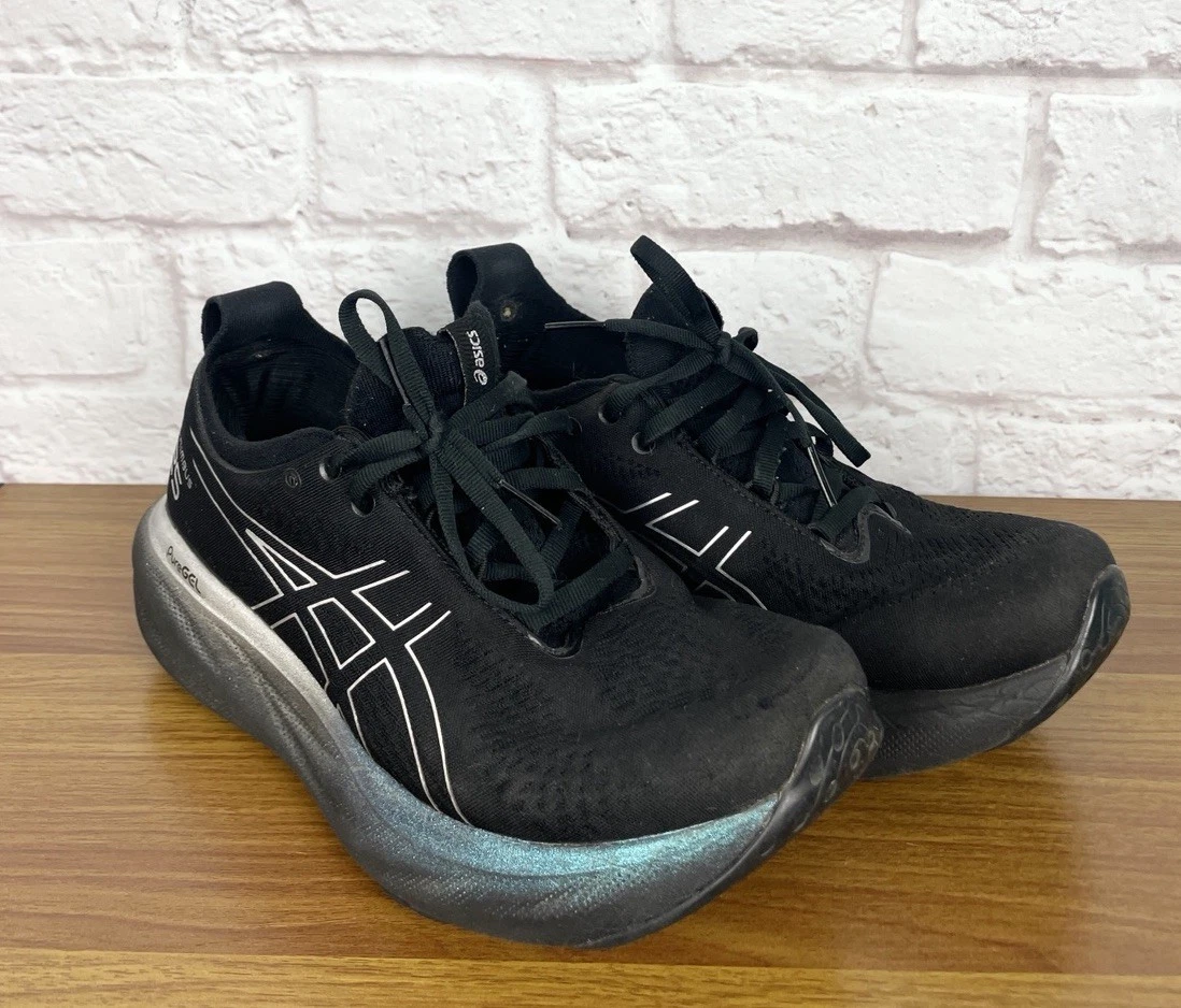 ASICS Gel Nimbus 25 Black Pure Silver W for sale | eBay