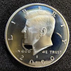 2000-S Proof Silver Kennedy Half Dollar - 90% Silver- Deep Cameo -San Francisco
