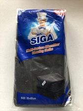 Mr. Siga Multi Surface Microfiber Cleaning Cloths - 12 Pcs Black, NEW