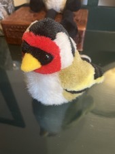 Goldfinch bird soft toy Plush Makes Real Sounds Wild Republic Teddy