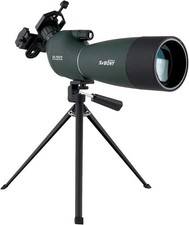 SV28 Spotting Scopes W/ Tripod Angled 25-75x70mm Spotter Scope W/ Phone Adapter