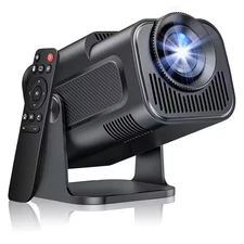 Portable HD Mini Projector with WiFi & Bluetooth | Home Theater & Gaming – Black