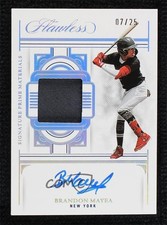 2023 Panini Flawless Signature Prime Materials 7/25 Brandon Mayea Auto 14hk