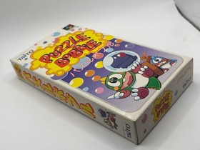 SFC Puzzle Bobble TAITO Super Famicom w/box Instruction Tested