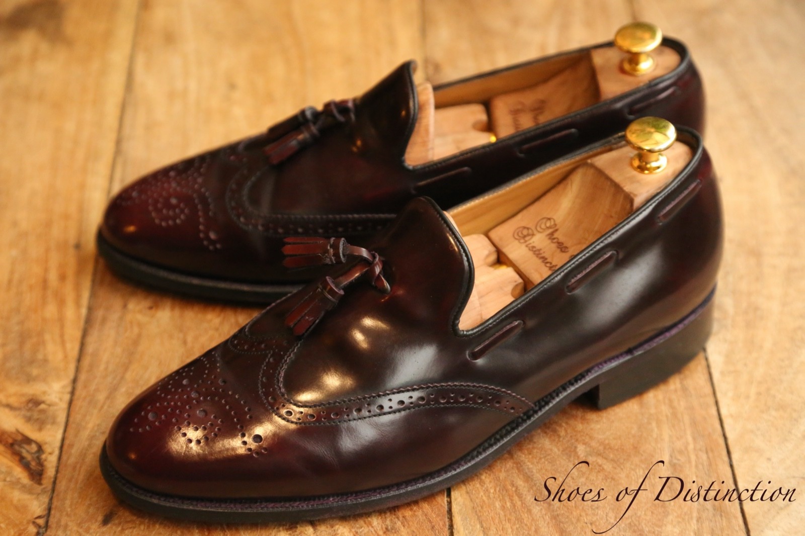 Zapatos mocasines de cuero borla Barker para hombre UK 9 US 10 EU 43