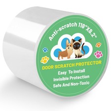 Door Protector from Dog Scratching 118x8.2 Inch Transparent Scratch Guard
