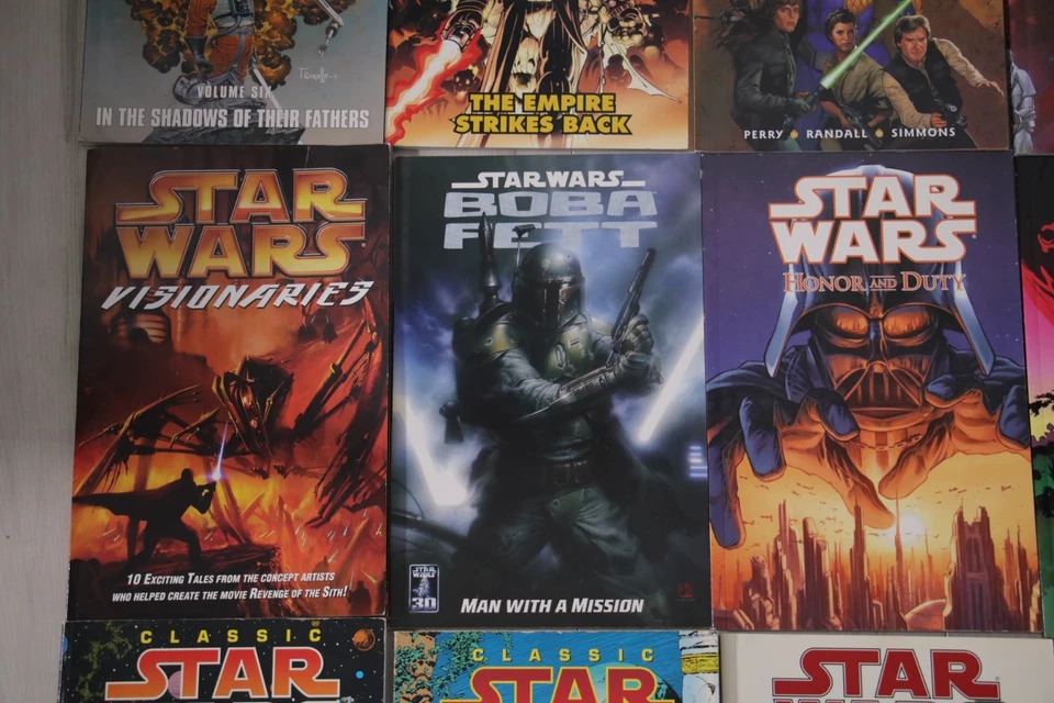 Lote de 16 novelas gráficas cómicas Dark Horse - Star Wars ROTJ Clone wars clásico Foto 3 de 4