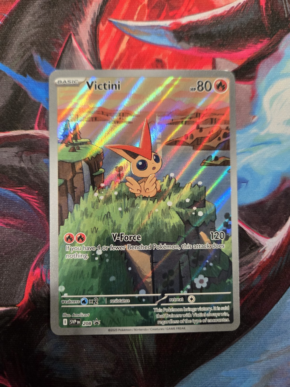 Pokemon TCG SVP Black Star Promo 208 Victini Near Mint Card