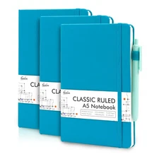 3 Pack Notebooks Journals Bulk, Hardcover Notebook Classic Ruled Lined Journa...