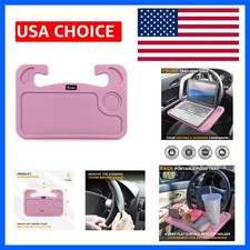 2 in 1 Car Steering Wheel Desk Steering Wheel Tray for Laptop and Food Pi...