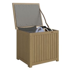 Outsunny Baule da Esterno con Coperchio per Giardino 130L Legno