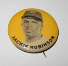 1950's Baseball Jackie Robinson Rookie Brooklyn Dodgers World Series Pin Button