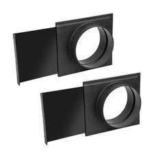 POWERTEC 70279-P2 6-Inch Blast Gate for Dust 6", 2PK, 6" Abs 2pk 