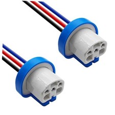 2PCS 9007 9004 HB1 HB5 High Temperature Ceramic Plug Pigtail, Wiring Harness,