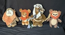 Star Wars Ewok Plush Disney Parks Lot PAPLOO WICKET Vintage New W/Tags Figures