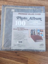 3-Ring Binder Photo Album New Vintage 100 Pages Self-adhesive All Size Photos