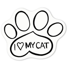 Aufkleber Sticker "I Love My Cat" (DW000425)