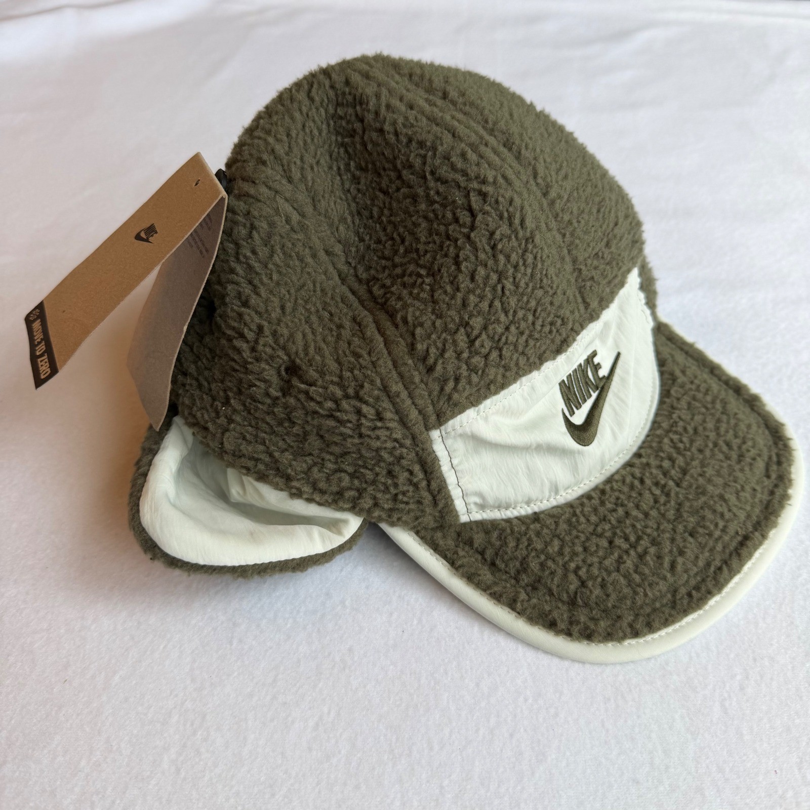 Nike Fly Winterized Unstructured Outdoor Cap Size S/M NWT Ear Flaps Fleece Green thumbnail 10