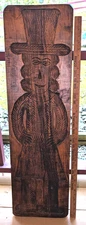 Large 38'' Antique Gingerbread Mold Hand Carved