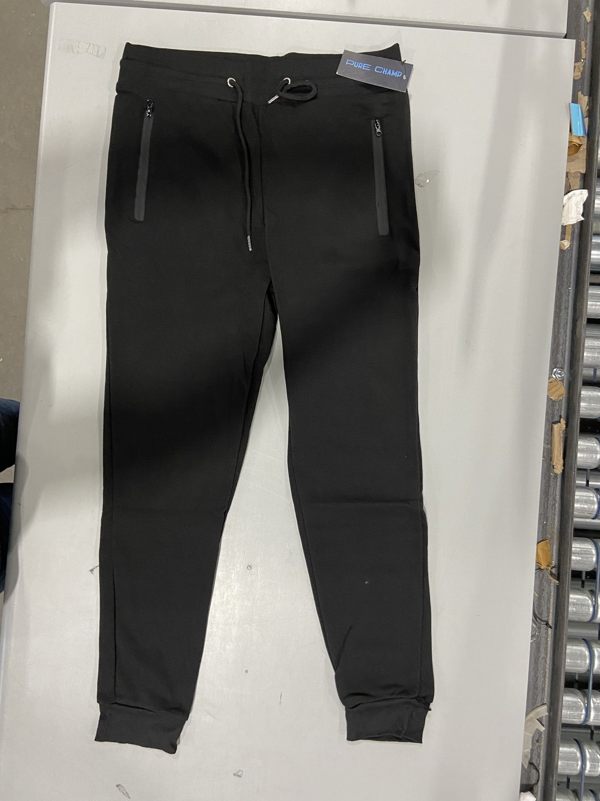 МУЖСКИЕ ФЛИСОВЫЕ СПОРТИВНЫЕ ШТАНЫ ДЛЯ БЕГА ТРУСЦОЙ PURE CHAMP РАЗМЕР M - ЧЕРНЫЙ 7390₽