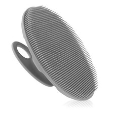 Silicone Handheld Exfoliating Body Scrubber Easy Grip Shower Brush for Body