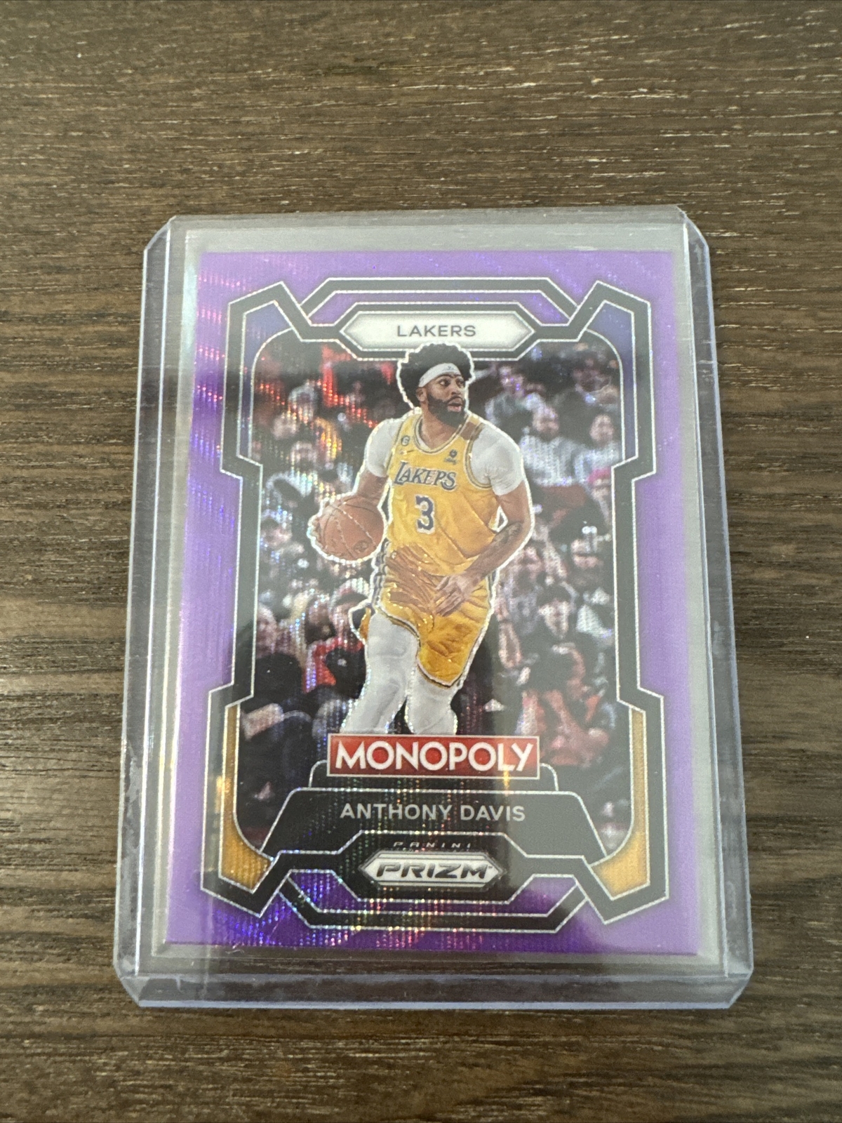 2023-24 Panini Monopoly Prizm Anthony Davis Purple Wave Prizm #41 Lakers
