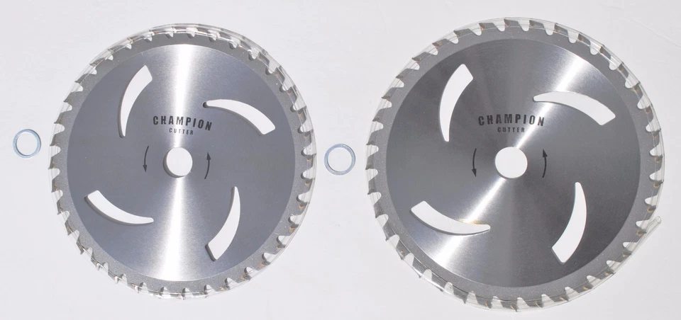 Paquete de 2 cuchillas desbrozadoras con punta de carburo de 9" para casi todas las marcas de recortadoras  Foto 3 de 3