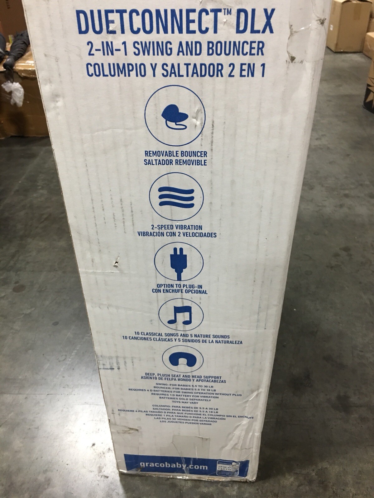 graco duetconnect dlx swing and bouncer