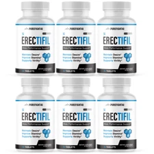 Erectifil Male Performance Support Extra Strength Supplement Tablets 6 Bottles