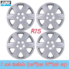 15 Inch Wheel Rim Cover Silver Lacquer Hubcaps For 2005-2008 Toyota Corolla New
