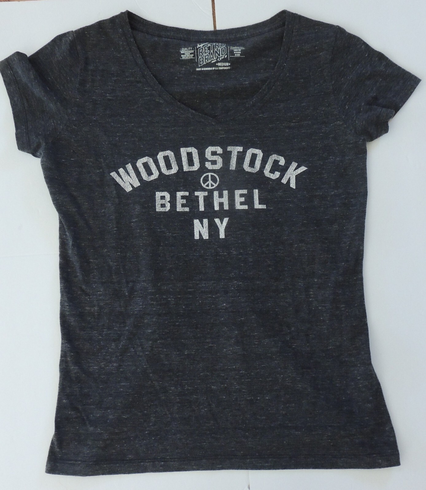 WOODSTOCK The Original Retro Brand Women Short Slee… Gem