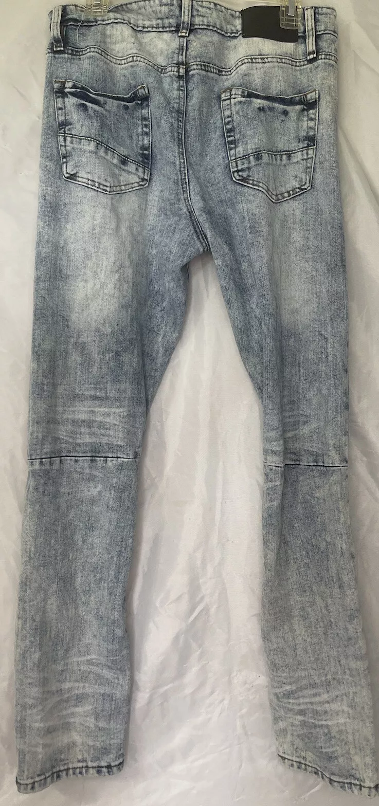 Jeans bleu Rue 21 Premium maigre en détresse Supreme Flex Arc Denim 34x32