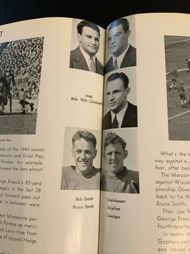 1941 Yearbook Minnesota Gophers Football Bruce Smith Heisman Trophy NCAA #1600 - Picture 20 of 24