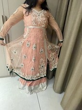 Designer peachl anarkali lehenga - Indian Wedding , Sangeet Or Party Wear