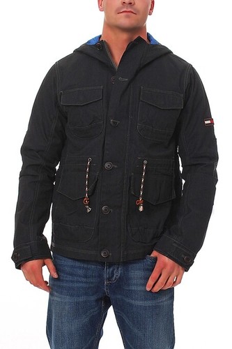 Tommy Hilfiger Denim Herren Jacke Parka Mescott Gr. S M L XL Schwarz - Bild 2 von 4