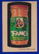 FANG 1973 TOPPS WACKY PACKAGES series 4 VG-EX