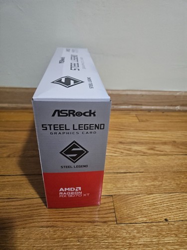 AMD Radeon RX 9070 XT ASRock Steel Legend 16GB GDDR6 Graphics Card White/Gray - Picture 2 of 4