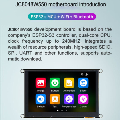 5 inch ESP-S3 ESP32 TFT LCD Display Screen JC8048W550 Module