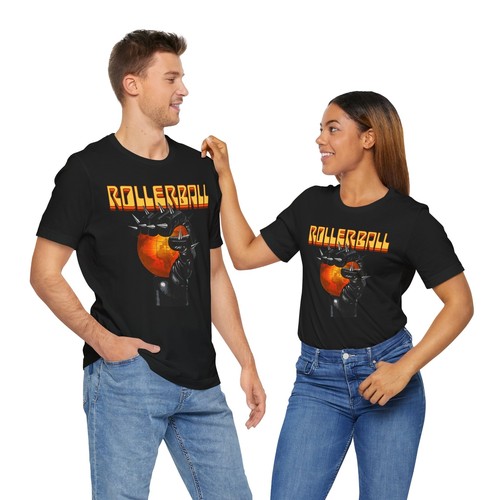 T-shirt Rollerball, Guanto a Punta Pugno Classico Vintage Film di Fantascienza - Foto 5 di 6